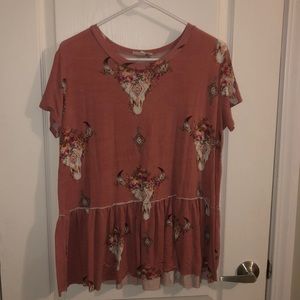 Cowboy floral shirt